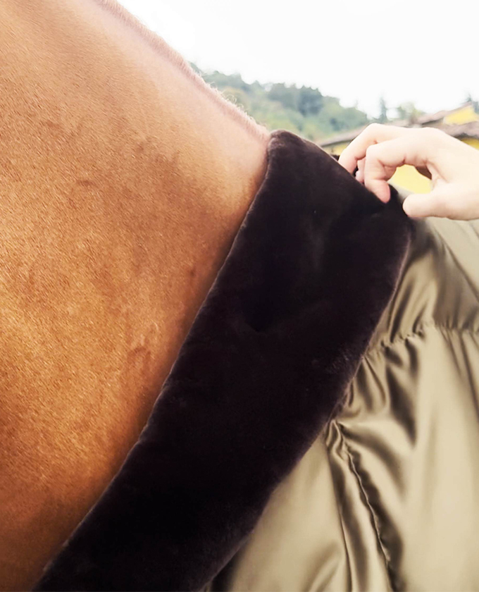 Etereha Hermitage collo pelliccia sintetica